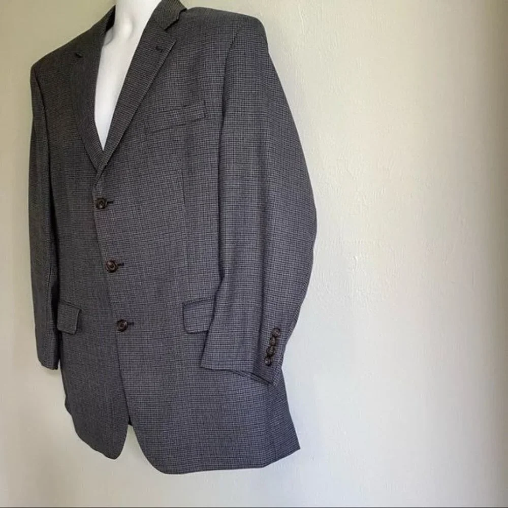 Ralph Lauren 3 Button Sport Coat Jacket Blazer Size 44 L